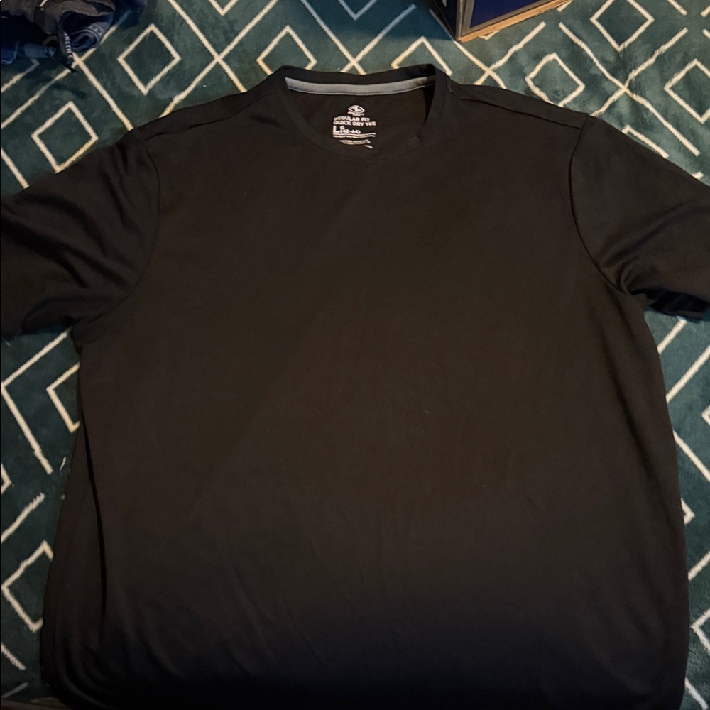 Athletic Works Men's Black Short Sleeve Tee